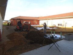 Début des travaux Jardin "arc en ciel"