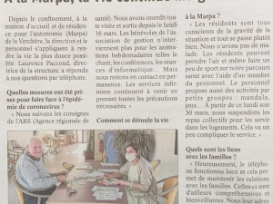Les Marpa unies contre le Covid-19