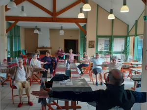 exercice de mobilité et d'équilibre