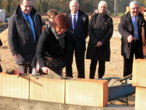Pose de la première pierre de la MARPA 