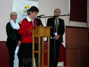 Pose de la première pierre de la MARPA 